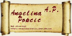Angelina Popčić vizit kartica